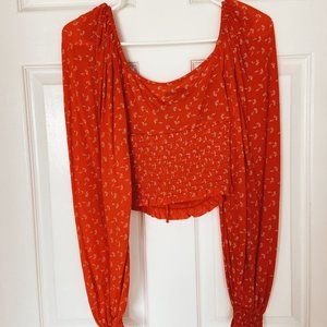 UO Old Soul Smocked Top (S)